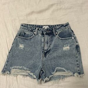 Denim Distressed BP Women Shorts, size 27/S